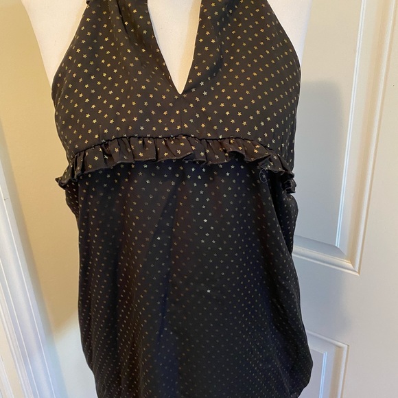 Supply & Demand Gold Star Cold Shoulder Blouse New - Picture 7 of 12